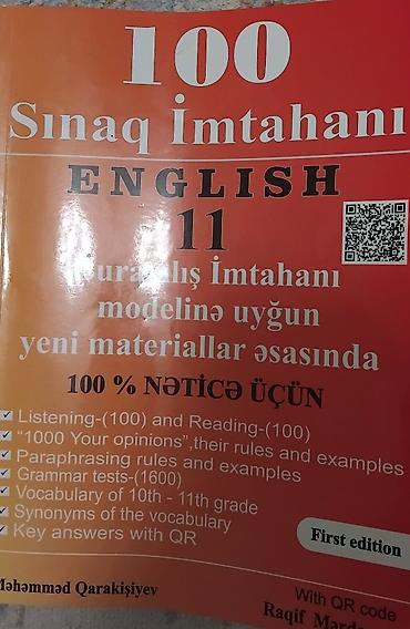 Testlər: Məhsul: “100 Sınaq İmtahanı – English 11” hazırlıq vəsaiti (First — 1