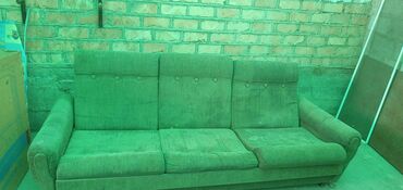 диван кресло лина: Диван-кровать, цвет - Зеленый, Б/у