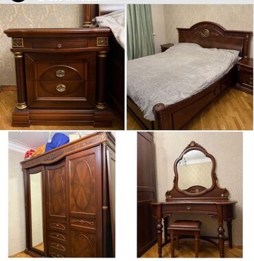 yun saplar: Klassik dizaynda qonaq/yataq otağı üçün mebel dəsti. Komplekt: - 2