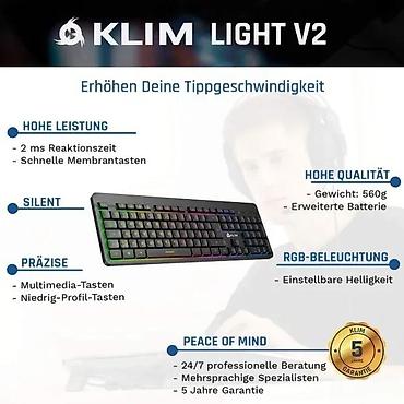 tv box android 14: KLIM LIGHT V2 NEMACKA BEZICNA RGB TASTATURA ZA PC MAC PS4I 5 | Cene — 2