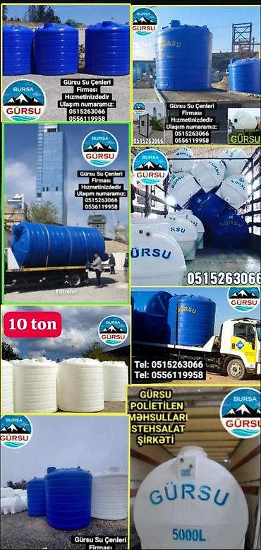 dəniz məhsulları satışı: Bak, Plastik, 10000 l l, Yeni, Pulsuz çatdırılma — 1