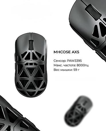 Компьютерные мышки: Игровая мышь ATACK SHARK R3 - Сенсор PixArt PAW3395: высокая точность — 18