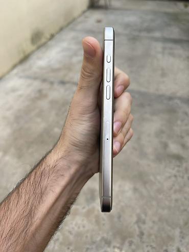 iphone 15 pro irşad qiyməti: IPhone 15 Pro Max, 256 GB, Natural Titanium, Face ID — 3