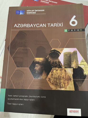 tarix kitablari: Azerbaycan tarix 6 ci sinif test kitabı