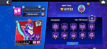 Digər kolleksiyalar: Brawl Stars hesabı – yüksək səviyyəli tam kolleksiya - Kupa sayı — 2