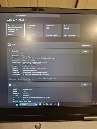 notebook irsad: İşlənmiş Lenovo LOQ, 15.6 ", AMD Ryzen 7, 1 TB — 4