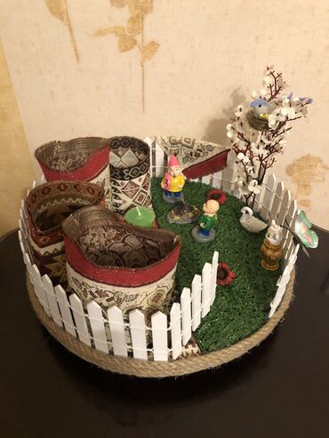 Yeni il ağacları: Yeni il aksesuarları, yolkalar(10-15azn)və stolüstü ekibanu(5-10azn) — 10