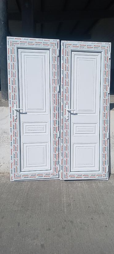 islenmis plastik qapi: Yeni Plastik qapı 80x200 sm Zamok və çərçivə ilə, Zəmanətli, Pulsuz quraşdırma, Pulsuz çatdırılma, Rayonlara çatdırılma — 2