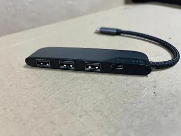 Doking stanice: Syntech USB-C na USB 3.0 hub (4-portni) - Ulaz: USB-C (muški konektor — 2