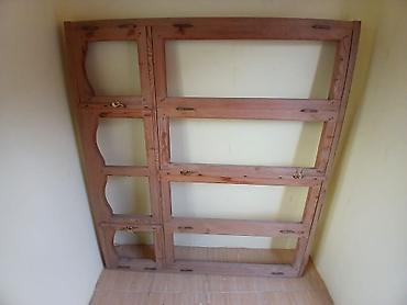 qapi taxda: Taxta pəncərə karkası - Material: təbii ağac (şam tipli), qalın və — 2