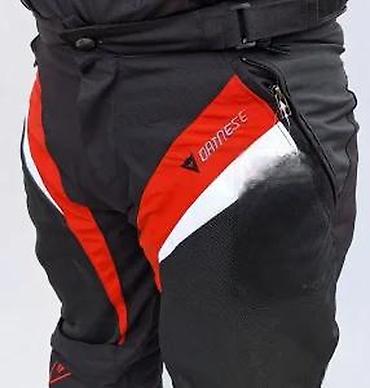 Sportska odeća: Pantalone za motor sa štitnicima Dainese Air Tex crno crvene — 20