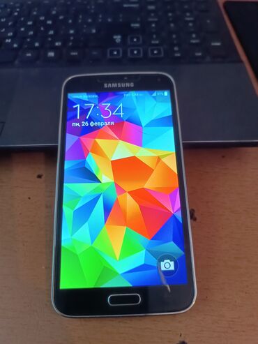 samsung s5: Samsung Galaxy S5, Б/у, 2 GB, цвет - Синий, 1 SIM