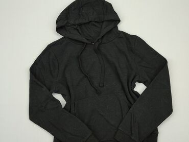 bluzki czarne z koronka: Bluza z kapturem SinSay, L (EU 40), Bawełna, stan - Dobry