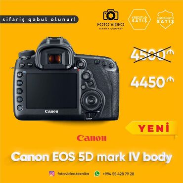 5d видео в Азербайджан: Canon eos 5D mark IV body təzə