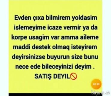 Tikinti ixtisasları: Online işləmək istəyənlər xanımlar ekrana yaxın əyləşin. Gün ərzində