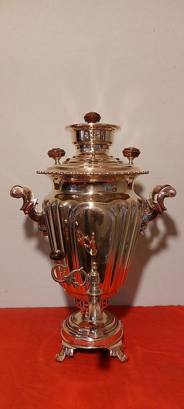 samovar 3 litr: 19-cu esrin sonlari Tula istehsali samovar 5-litrlikdir, materiali; — 1