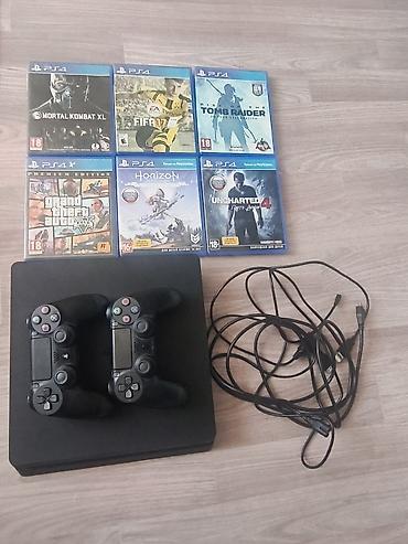 ps4 150€: Продаеться sony 4 slim 6игры и 2джостика все нужные кабели в комплекте — 1