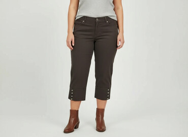 ubrania moda: Spodnie 3/4 damskie, rozmiar XL