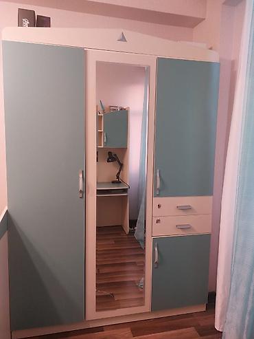 bar stolu: Oğlan və qız üçün, İşlənmiş, 2 təknəfərlik çarpayı, Yazı masası — 5