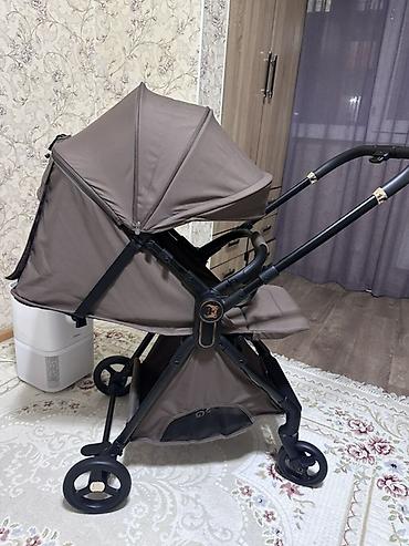 коляска автолюлка: Новая !Прогулочная коляска INING BABY, коричневая - Тип: прогулочная — 1