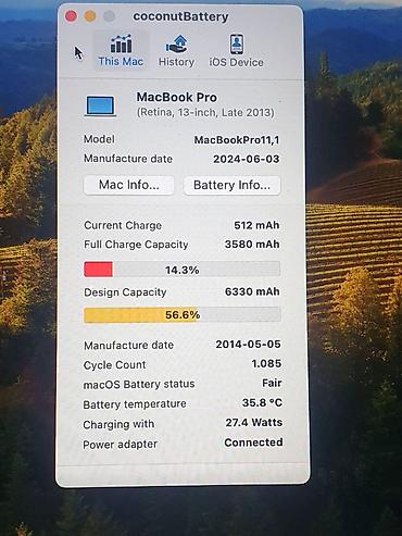 postolje za racunar: Prodaje se macbook pro 2013 8/256GB 13.3 8gb 256gb baterija dobra na — 8