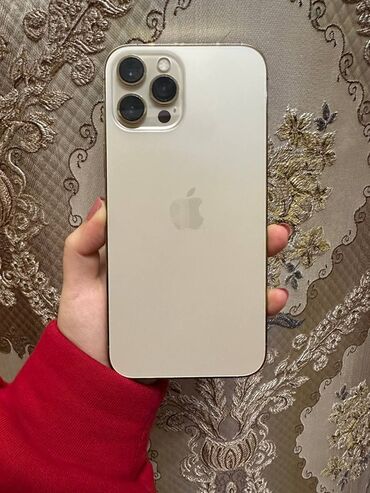 iphone 11 pro ekranı: IPhone 12 Pro Max, 256 GB, Qızılı, Face ID