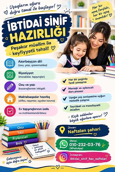yataq otagi tavan dizaynlari: Məktəbəqədər və ibtidai sinif hazırlığı, Azərbaycan dili, Fərdi — 1