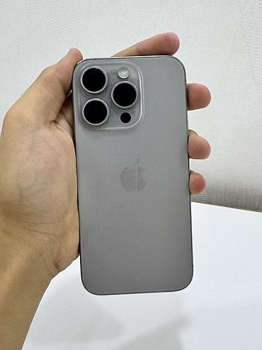 Mobil telefon və aksesuarlar: IPhone 15 Pro, Natural Titanium, Face ID — 1