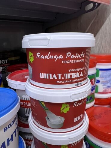 Краска: Универсальная масляно-клеевая шпатлевка «Радуга Paints Professional» в
