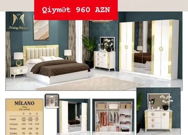 Yataq otağı dəstləri: 2 təknəfərlik çarpayı, Dolab, Termo, 2 tumba, Azərbaycan, Yeni -da lalafo.az — 8 Yataq otağı dəstləri: 2 təknəfərlik çarpayı, Dolab, Termo, 2 tumba, Azərbaycan, Yeni — 8