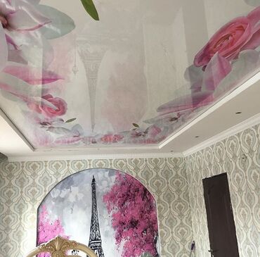 Натяжной потолок: Натяжной потолок Глянцевое, Матовое, 3D потолки Бесплатный замер, Гарантия, Монтаж — 10