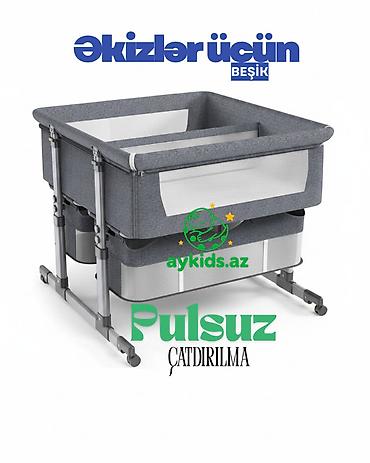 usaq sebeti type 0: 👶👶 **Baby Aykids əkizlər üçün beşik– Əkiz Körpələr üçün Premium — 1