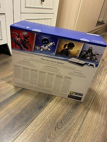 plestation 5: Ps5 slim 1TB teze, 1299AZN çoz az qalib, 3ay zemanet verilir! — 2