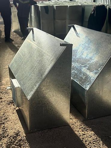 Установка вытяжек и вентиляции: Оцинкованные воздуховодные зонты/колпаки для приточно‑вытяжной — 7