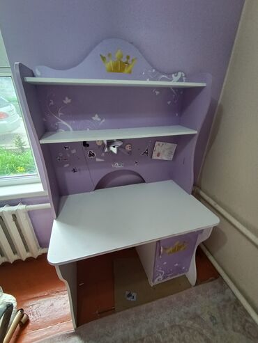 Детская мебель: Детский гарнитур, цвет - Розовый, Б/у