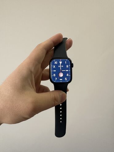 Apple Watch: Apple Watch 7 45 MM Цвет Midnight (хамелеон: черный - темно синий)
