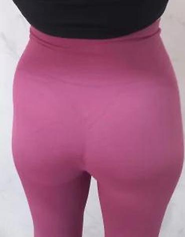 Helanke, biciklistički šortsevi: Ženske sportske helanke – visoki struk, bešavne - Boja: ciklama/roze — 23