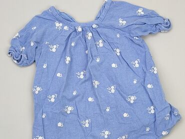 biala sukienka w niebieskie kwiaty: Sukienka, Zara, 1.5-2 lat, 86-92 cm, stan - Bardzo dobry