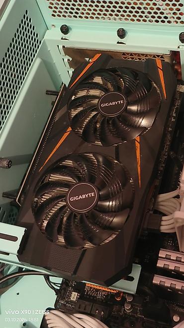 3050 ti: Видеокарта для ПК, Б/у, Gigabyte, GeForce GTX, 6 ГБ — 1