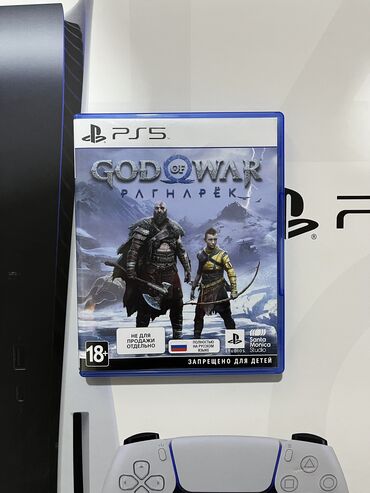 PS5 (Sony PlayStation 5): Ps 5 oyunu God of War Ragnarök ideal vəziyyətdə diskin cızığı ve yaxud