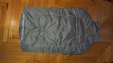 Uşaq dünyası: Uşaq arabası üçün qış ayaq torbası (footmuff) - Rəng: boz (xarici — 3