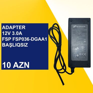 Digər kompüter aksesuarları: Adapterlər “5/5,5/12/14/19/48V 0,5/1/2/3/4/5A” ⭐5V 1.2A TPI TSA9-050 — 18