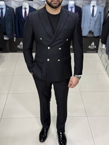 Kostyumlar: Kişi kostyum dəsti - Stil: Klassik, dar kəsim (slim fit) iki düyməli — 24