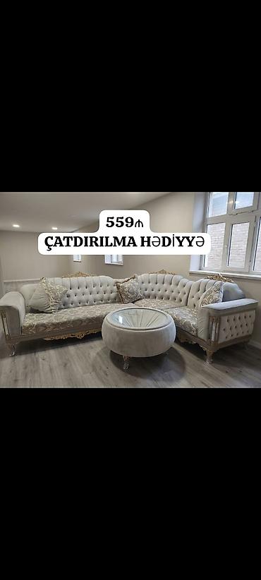 divan pufik: Künc divan, İşlənmiş, Çatdırılma yoxdur — 1