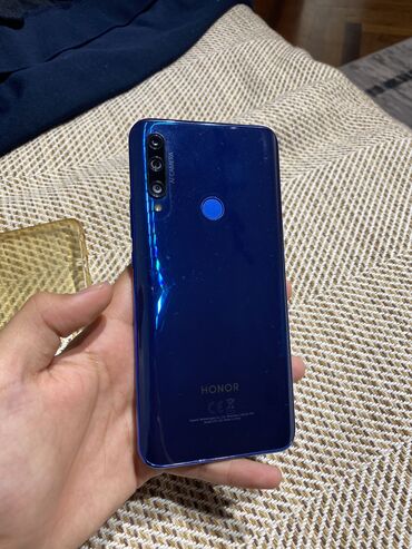 приставка для телефона: Honor 9X, Б/у, 128 ГБ, цвет - Синий, 2 SIM