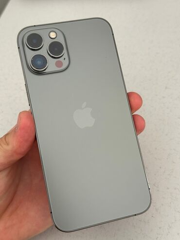 телефоны бу айфон: IPhone 12 Pro Max, Колдонулган, 256 ГБ, Graphite, 77 %