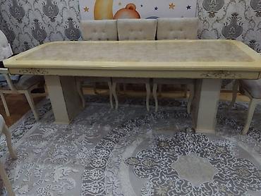 işlənmiş stul: Qonaq otağı üçün, İşlənmiş, Açılmayan, Dördbucaq masa — 3