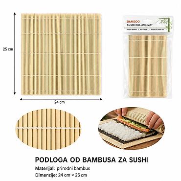 Ostala kuhinjska oprema: KMT bambusova prostirka za suši 2407143 Bambusova podloga za rolanje — 1