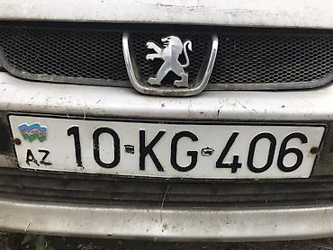təkər olculəri: Peugeot 406 sedan - Kuzov: sedan, gümüşü rəng - Nömrə nişanı — 1
