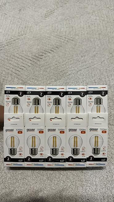 лампы лед: LED-лампы Gauss Elementary Filament, цоколь E27 - Световой поток: 510 — 2